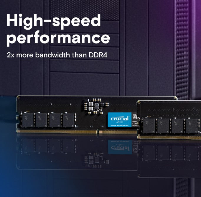 Crucial DDR5 5600Mhz Udimm Desktop 8GB | 16GB | 32GB | 64GB