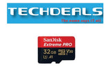 Extreme Pro MicroSD Card | V30, U3, C10, A1, UHS-1, R100MB/s W90MB/s | with SD Adapter - 32GB