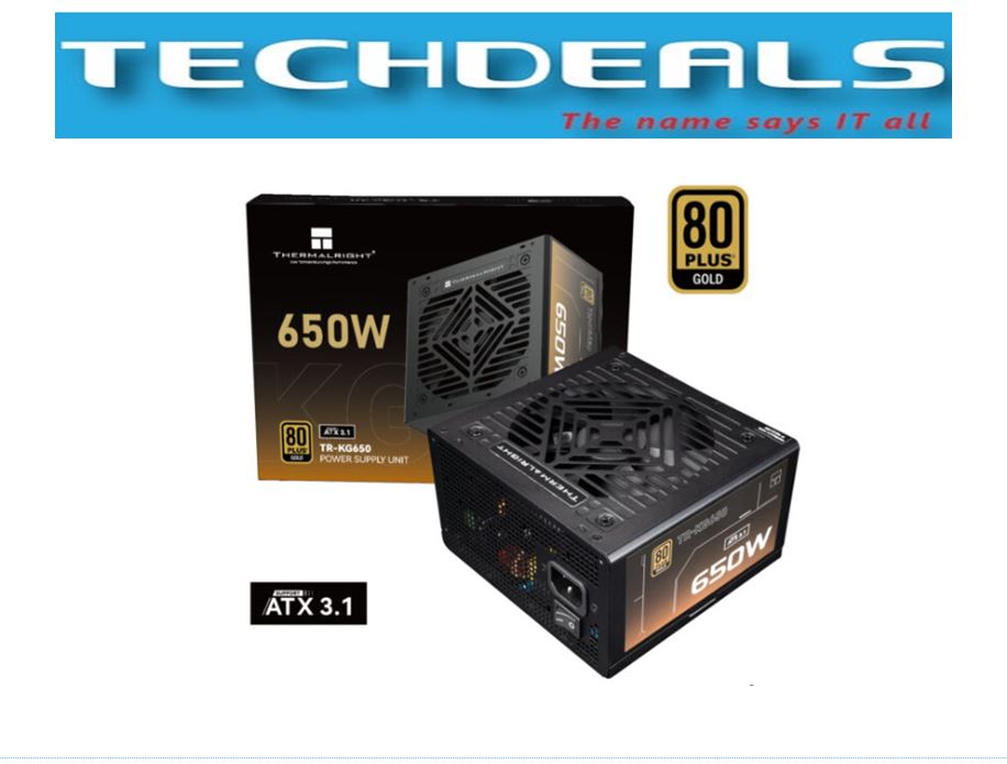 Thermalright KG 650W 80+ Gold Modular (ATX3.1) - Black – TechDeals