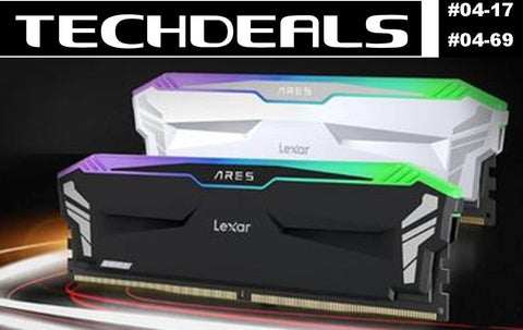 Lexar Ares RGB DDR5 6400Mhz CL32 32GB(2x16GB) Desktop RAM Black | White