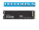 Crucial P510 2TB PCIe Gen5 NVMe M.2 SSD 1TB/2TB