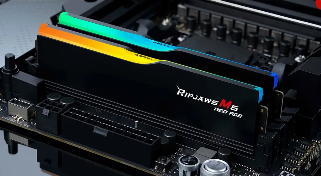G.Skill Ripjaws M5 Neo RGB DDR5-6000 CL36-36-36-96 1.35V 64GB (2x32GB) Intel XMP / AMD EXPO Black/White