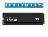 Crucial P510 PCIe Gen5 NVMe 2280 M.2 SSD with heatsink 1TB/2TB