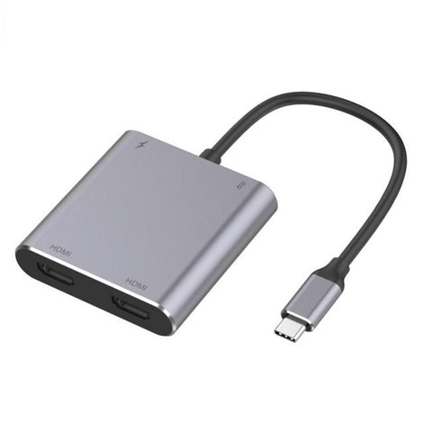 SimplyAV UCD04 Type-C to 4K Dual HDMI+PD 100w+USB-A Dock