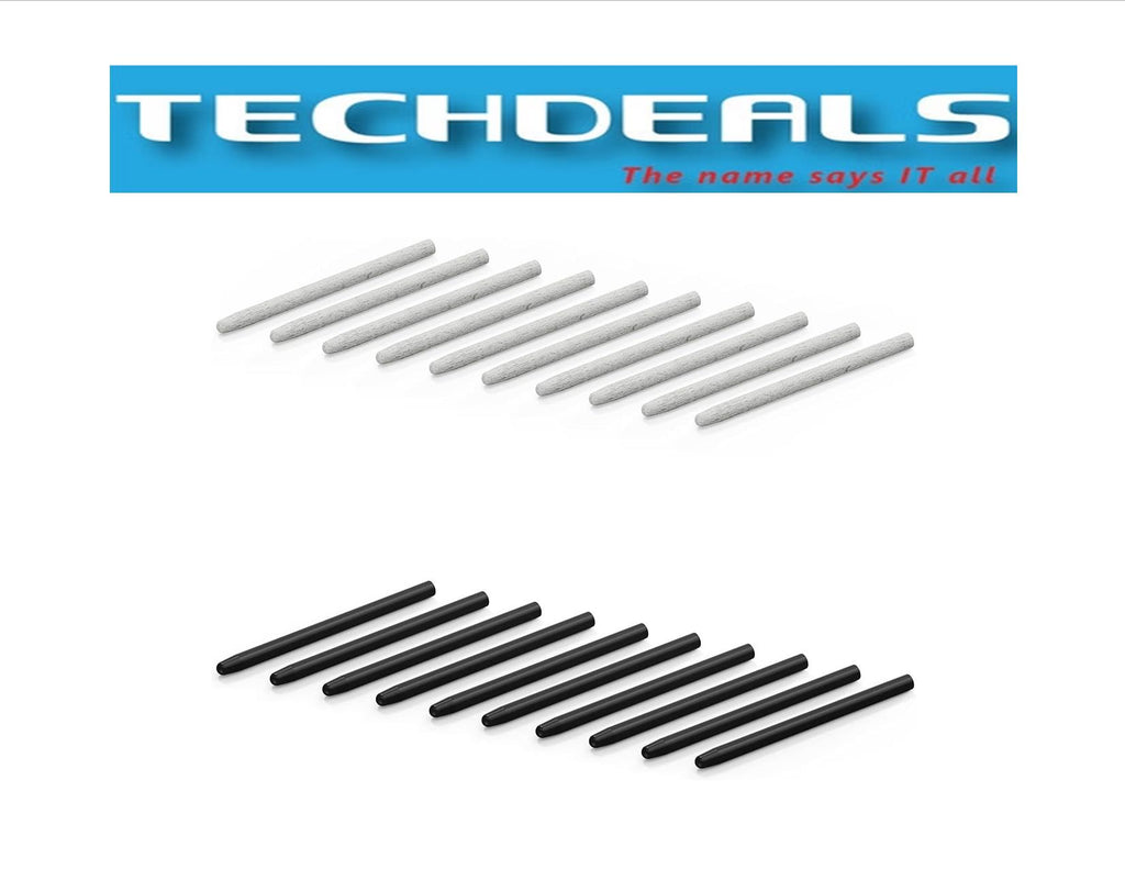 XENCELABS 20 Pack Replacement Nibs Pens, Contains 10 Standard Nibs, 10 Felt Nibs Tips for Pen Tablets