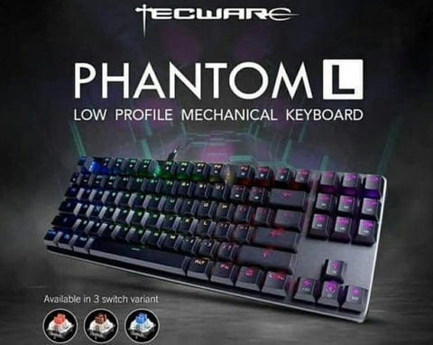 Phantom L 87 Keys Low Profile RGB Mechanical Keyboard | Red | Brown | Blue Switch Options