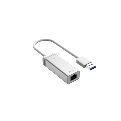 Flujo AH-7-S USB3.0 to Gigabit Ethernet Adapter Type A Silver