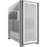4000D AIRFLOW Tempered Glass Mid-Tower ATX Case with 2*120mm Fans - White