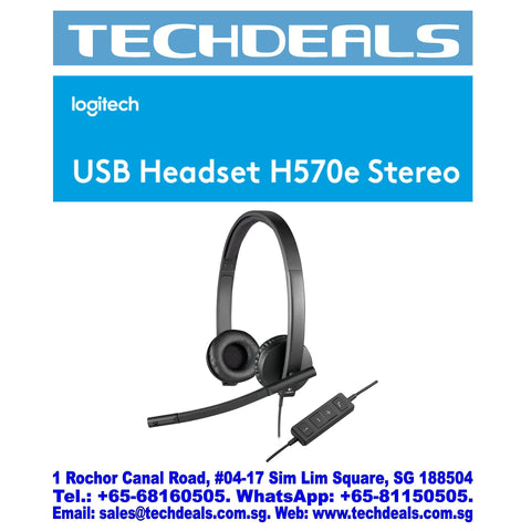 H570E USB Wired Stereo Headset