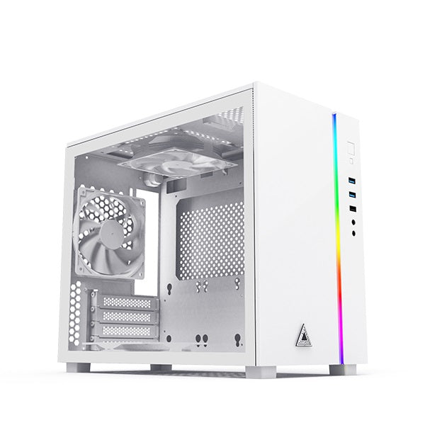 Montech Sky One Mini TG Micro ATX Case ARGB Front LED 3 Fans TechDeals Pte Ltd