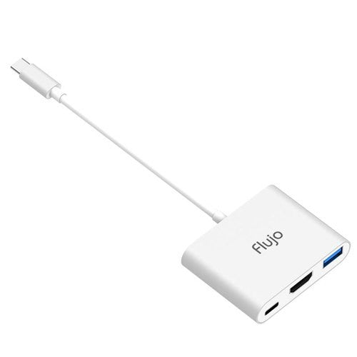 Flujo CH-12-B USB-C HDMI Multiport Adapter - Silver