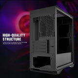 DLM22 mATX Case with Tempered Glass Side Panel [No Fans Included]