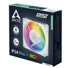 Artic P14 Pro-A-RGB 140mm Single Fan Black/White