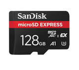 SanDisk microSD Express,880/480MB/s,A1,U3,UHS-I,RPD2,W/JC,4x6 Box,Global - 128GB | 256GB | 512GB