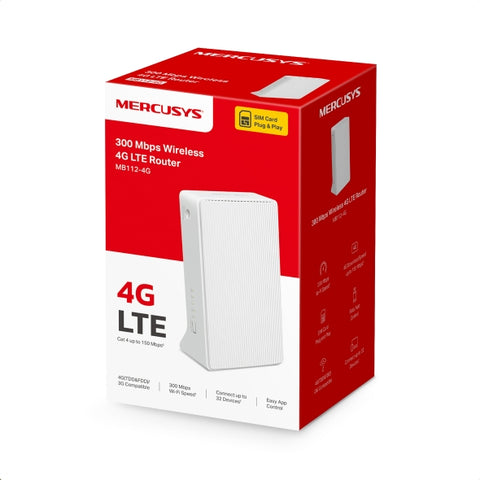 Mercusys MB112-4G 300 Mbps Wireless N 4G LTE Router