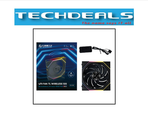 Lian Li UNI FAN TL Wireless Reverse 120mm RGB – 1 & 3 Pack, Black/White