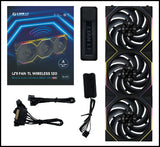 Lian Li UNI FAN TL Wireless 120mm RGB – Single & 3-Pack, Black/White