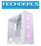 Phanteks Eclipse G500A ATX Case, Tempered Glass, 3x DRGB 140mm fans, Matte White