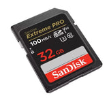 Extreme Pro SDHC, U3, C10, V30, UHS-I, 100MB/s R, 90MB/s W, 4x6, Lifetime Limited - 32GB