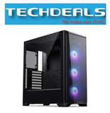 Phanteks Eclipse G370A  Case, Tempered Glass, 3x DRGB 120 mm fans, Satin Black