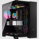 CORSAIR iCUE LINK 6500X RGB Mid-Tower Dual Chamber PC Case, Black