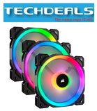 Corsair LL120 RGB 120mm Dual Light Loop RGB LED PWM 3 Fan Pack with Lighting Node PRO