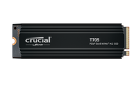 Crucial T705 PCIe Gen5 NVMe M.2 SSD with heatsink - 1TB | 2TB | 4TB