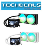 TRYX PANORAMA ARGB 240mm Liquid Cooler AIO with Curved OLED display - Black | White