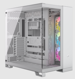 CORSAIR iCUE LINK 6500X RGB Mid-Tower Dual Chamber PC Case, White