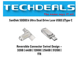 SDDDC4 Ultra Dual Drive Luxe USB3.1/Type C | 32GB | 64GB | 128GB | 256GB | 512GB | 1TB