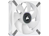 Corsair ML120 RGB ELITE, 120mm Magnetic Levitation RGB Fan, 3-Pack with Lighting Node CORE - White