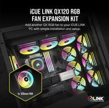 CORSAIR iCUE LINK QX120 RGB, 120mm Magnetic Dome RGB Fan, Expansion Kit (Single Fan)