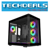 COOLERMASTER ELITE 600 ATX CASE WITH TG SEA VIEW ATX CASE 7 FANS