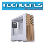 M.G Neo Air 2 midtower case, 4x 120mm black fans, White, Wood texture,