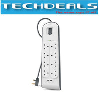 Belkin BSV804SA2M 2.4Amp USB Charging 8-outlet Surge Protection Strip