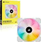 Corsair iCUE SP120 RGB ELITE Performance 120mm Fan - Single Pack - White