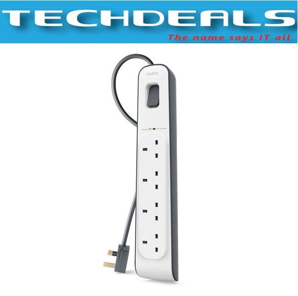 Belkin BSV400af2M 4-Outlet Surge Protection Strip 2M