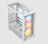 CORSAIR FRAME 4000D RS ARGB Mid-Tower PC Case, White (Includes 3x CORSAIR RS ARGB PWM Fans)