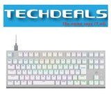 Corsair K60 RGB PRO TKL Tenkeyless Optical-Mechanical Gaming Keyboard - Corsair OPX Switch - White
