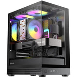 OKINOS Aqua UNO Black - w/3 fans MATX