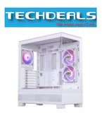 Phanteks XT Series View ATX Case T.G. 3x M25-120 DRGB Fan, White