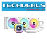 CORSAIR iCUE LINK H150i LCD Liquid CPU Cooler 360mm Radiator - White