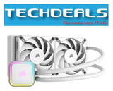 Corsair iCUE H100i Elite RGB Liquid CPU Cooler - White