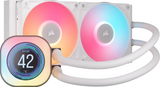 CORSAIR iCUE LINK TITAN 240 RX LCD Liquid CPU Cooler - White