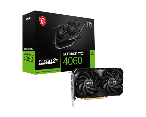 MSI GeForce RTX 4060 VENTUS 2X BLACK 8G OC