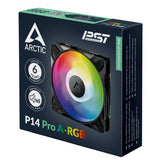 Artic P14 Pro-A-RGB 140mm Single Fan Black/White