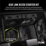 CORSAIR iCUE LINK RX120 120mm PWM Fans Starter Kit, Triple Fans