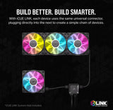 CORSAIR RX RGB Series, iCUE LINK RX120 RGB White, 120mm Fan, Triple Pack (Starter Kit)