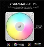 CORSAIR RS120 ARGB 120mm PWM Fans Triple Pack - White
