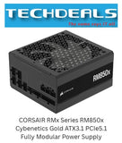 CORSAIR RMx Series RM850x Cybenetics Gold ATX3.1 PCIe5.1 Fully Modular Power Supply